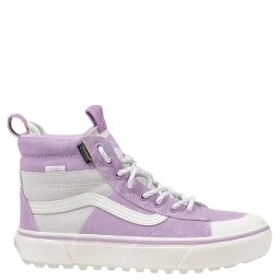 Purple Leather High Top Sneakers