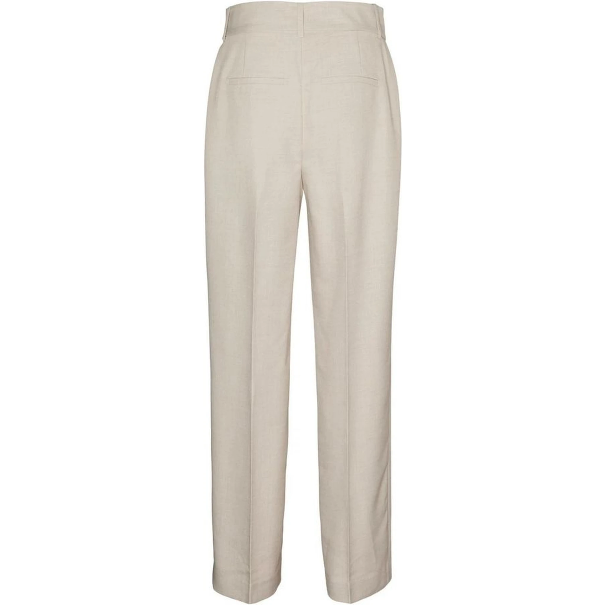 Gray Polyester Casual Pants