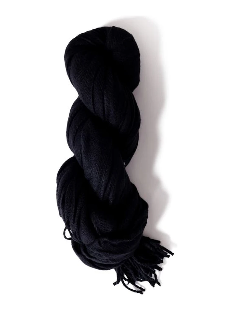 Black Polyester Scarf