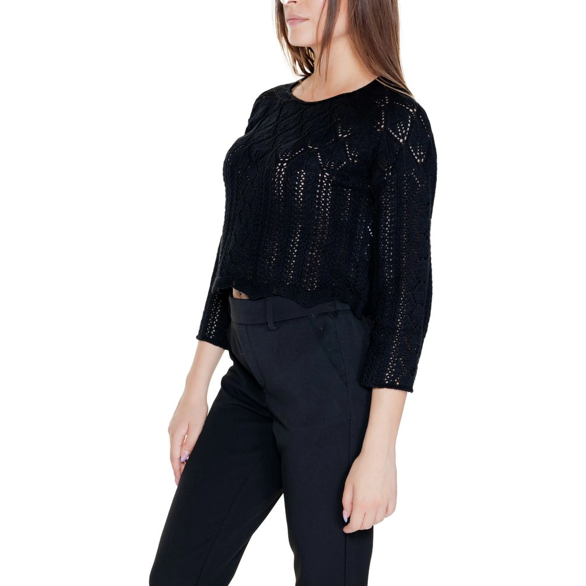 Black Cotton Sweatshirt