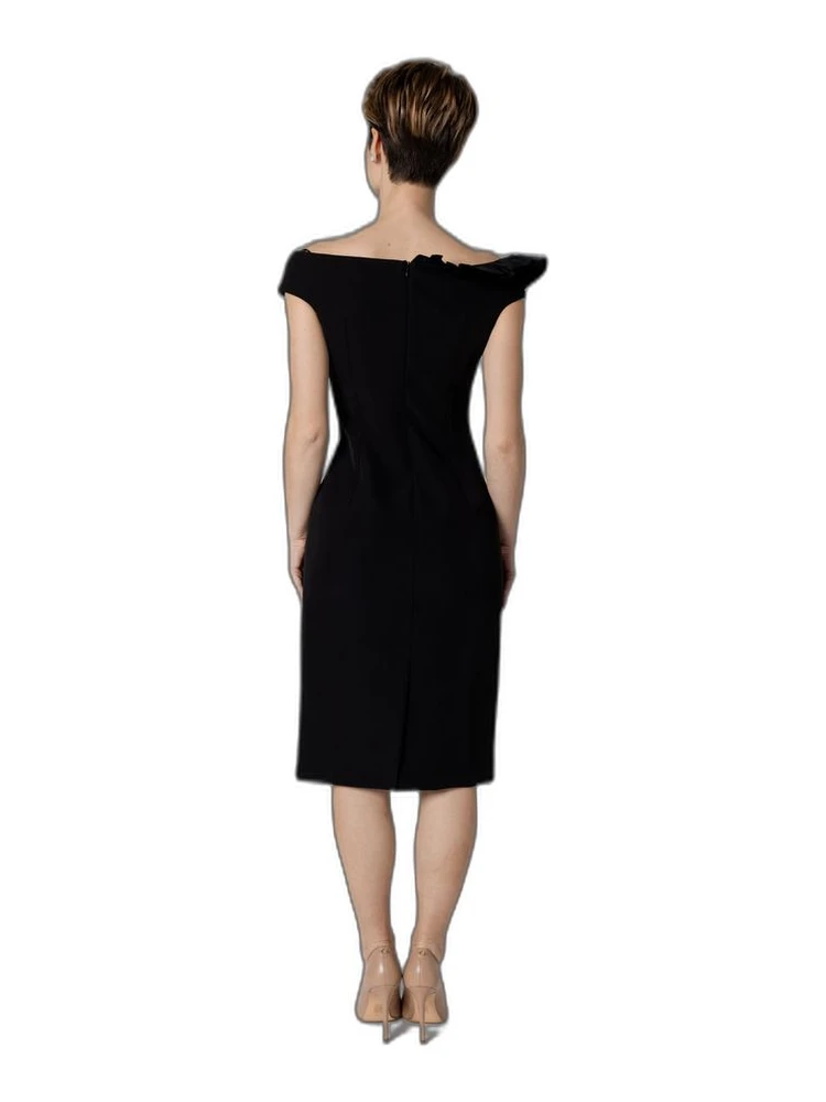 Black Polyester Midi Dress alternative