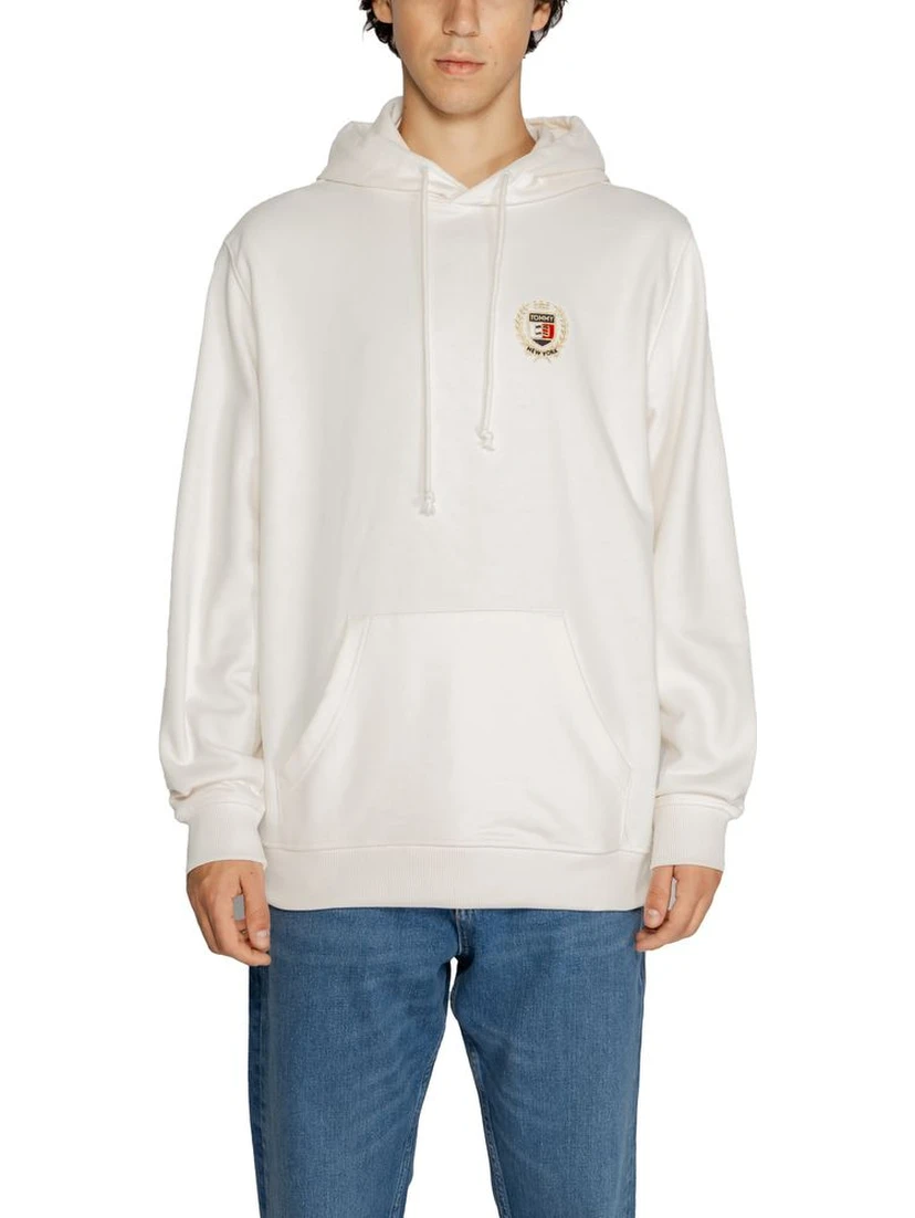 White Cotton Hoodie