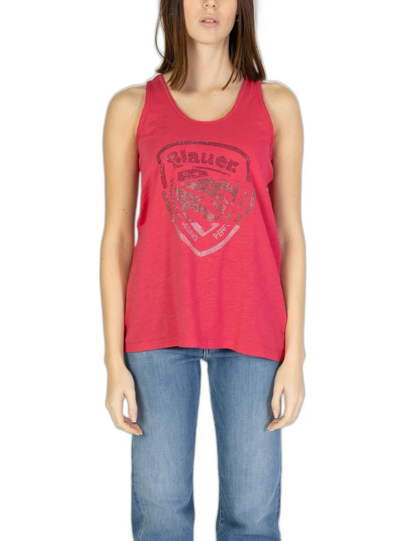 Pink Cotton Tank Tops