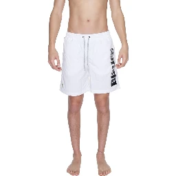 White Polyamide Swim Shorts