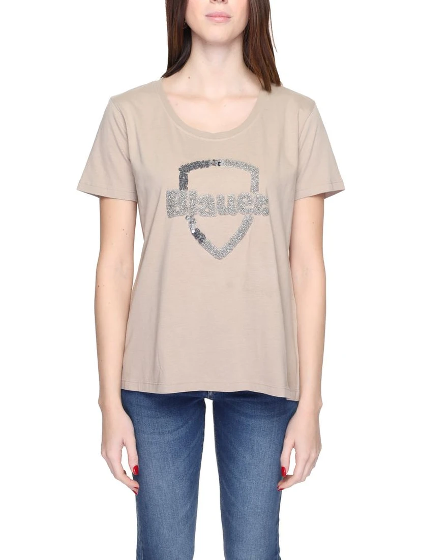 Beige Cotton T-Shirt