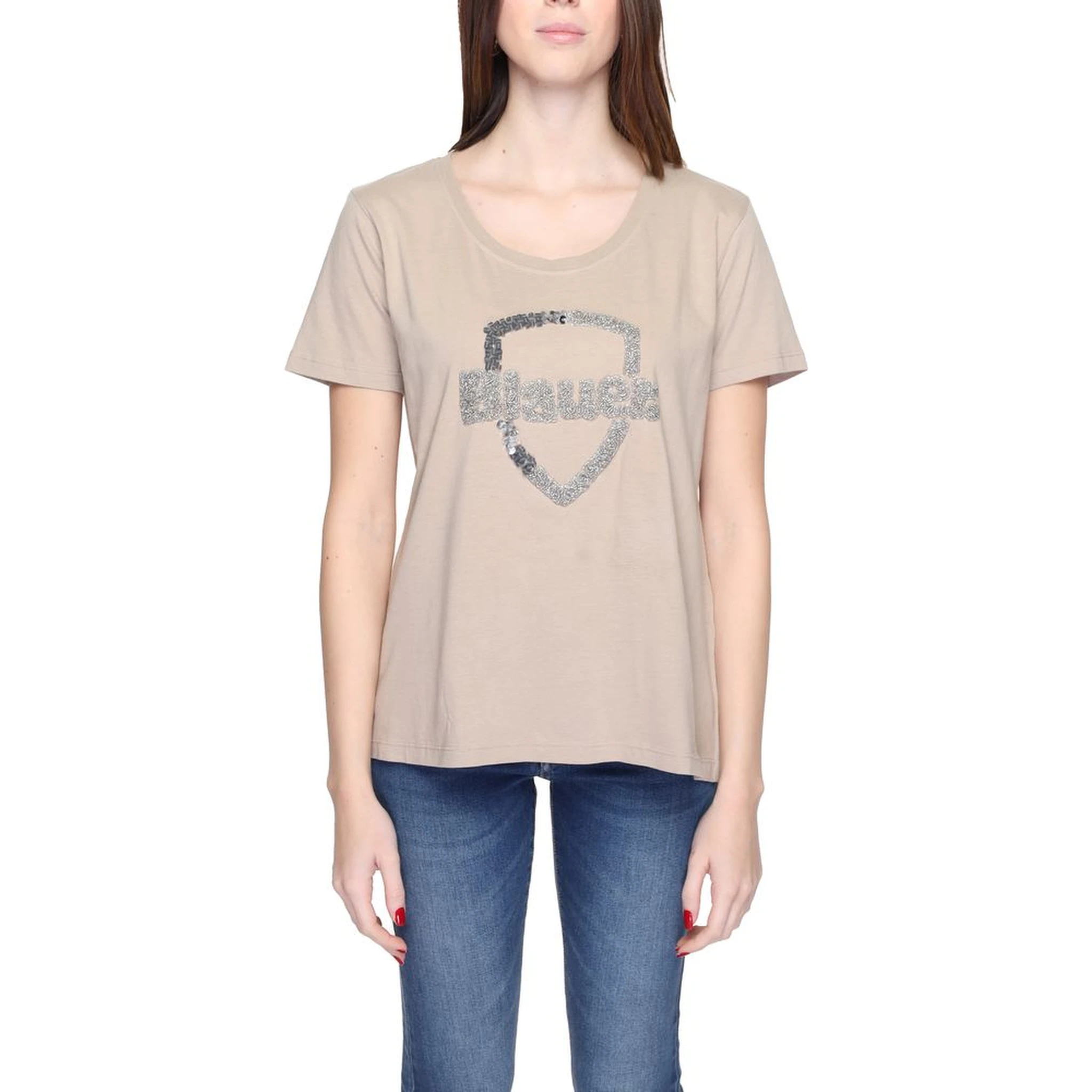 Beige Cotton T-Shirt