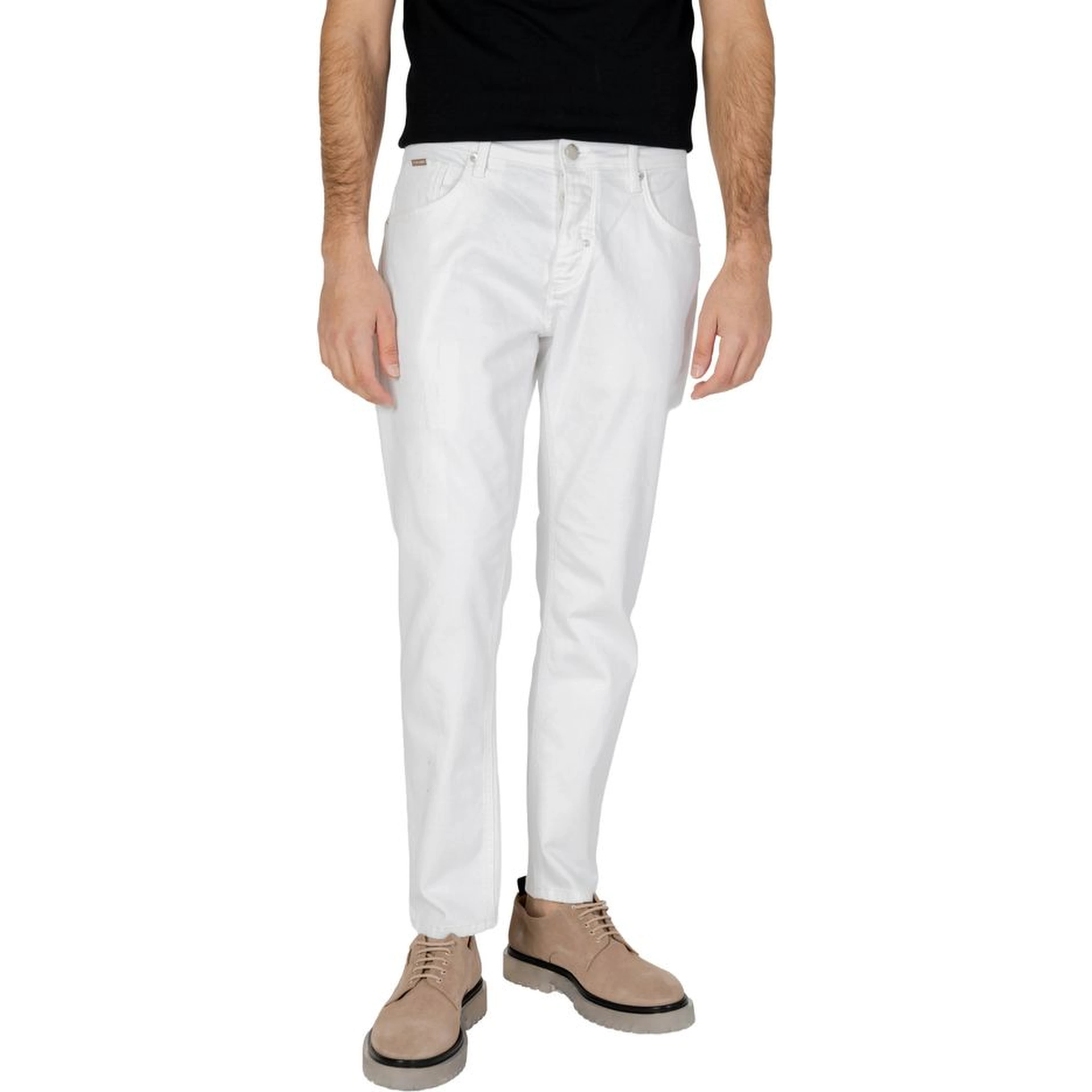 White Cotton Skinny Jeans