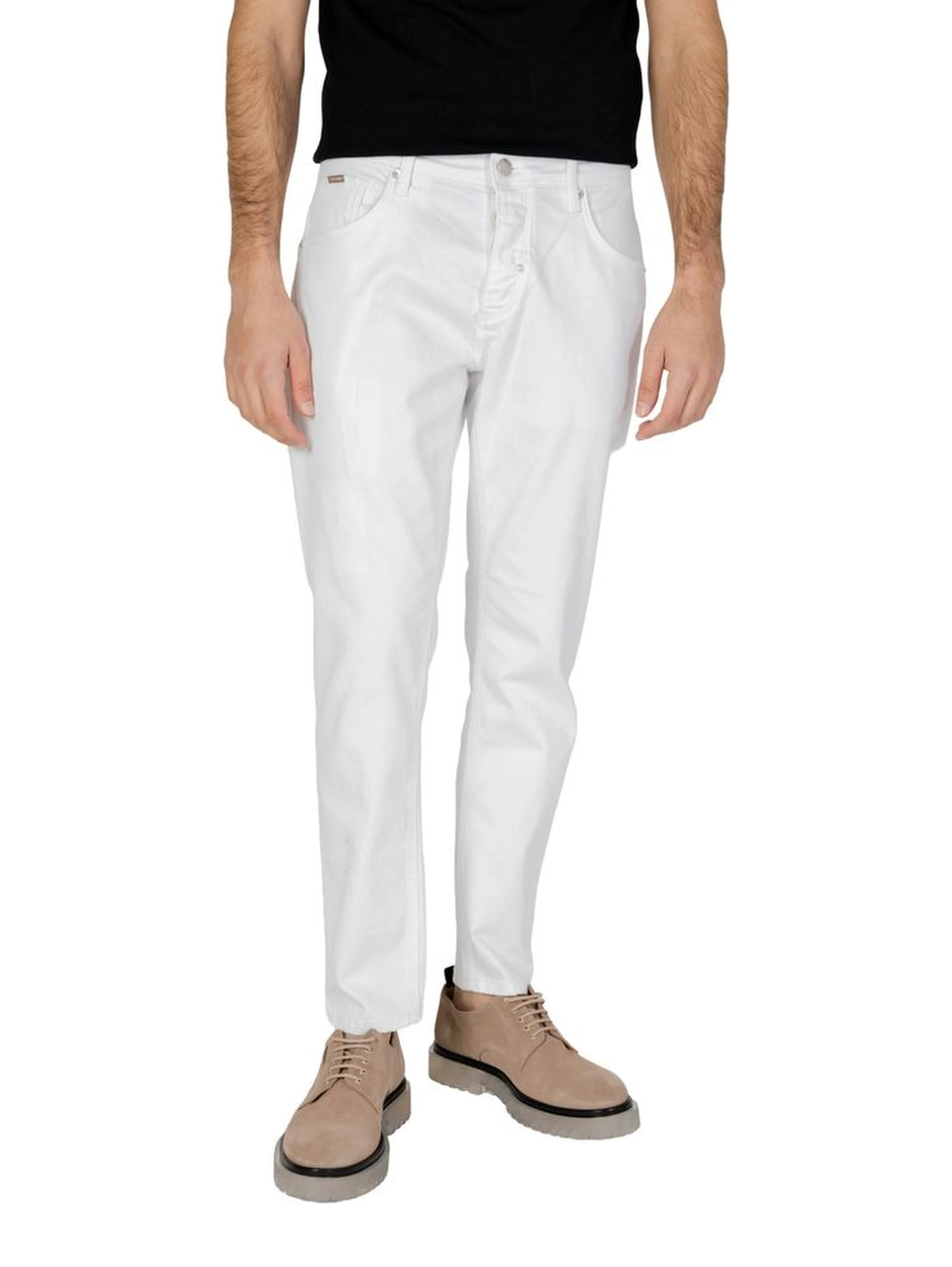 White Cotton Skinny Jeans