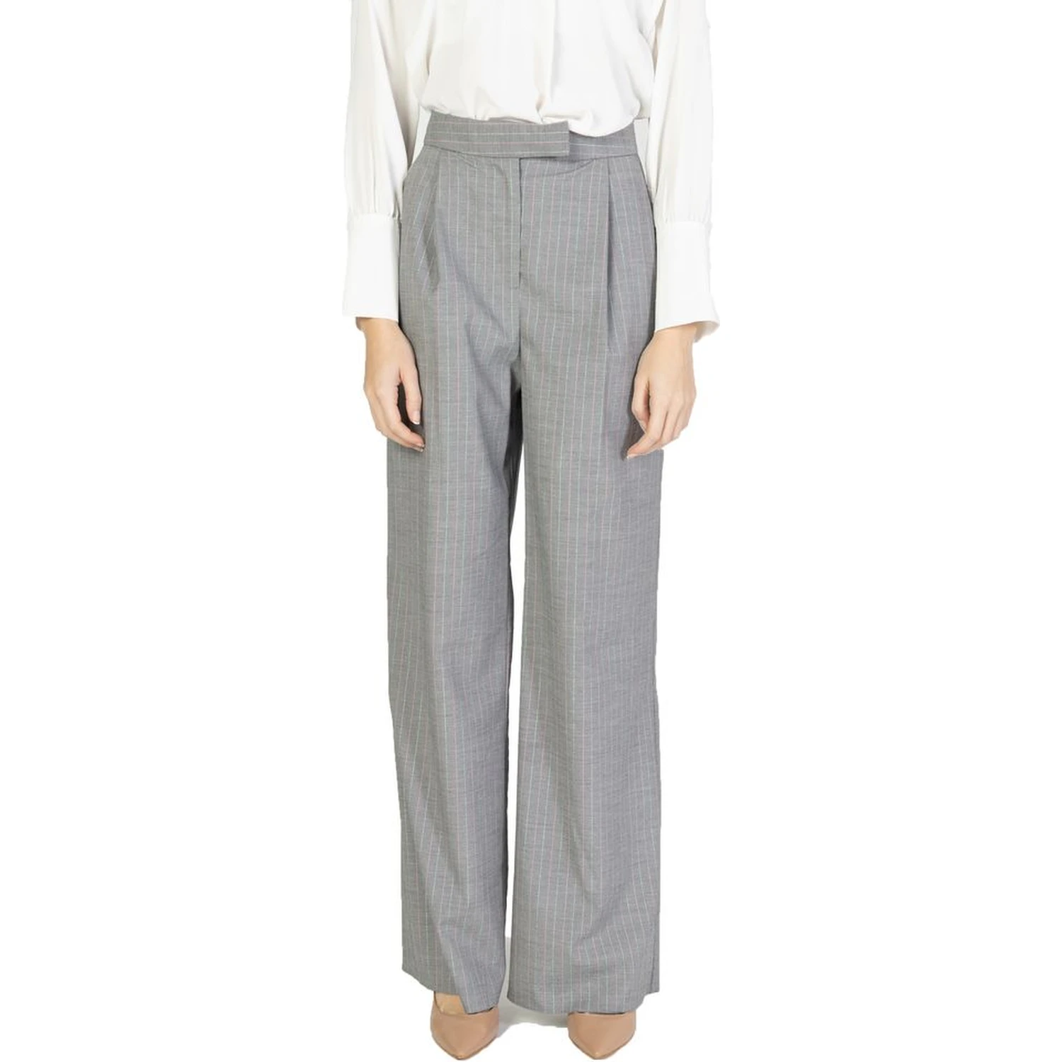 Multicolor Polyester Casual Pants