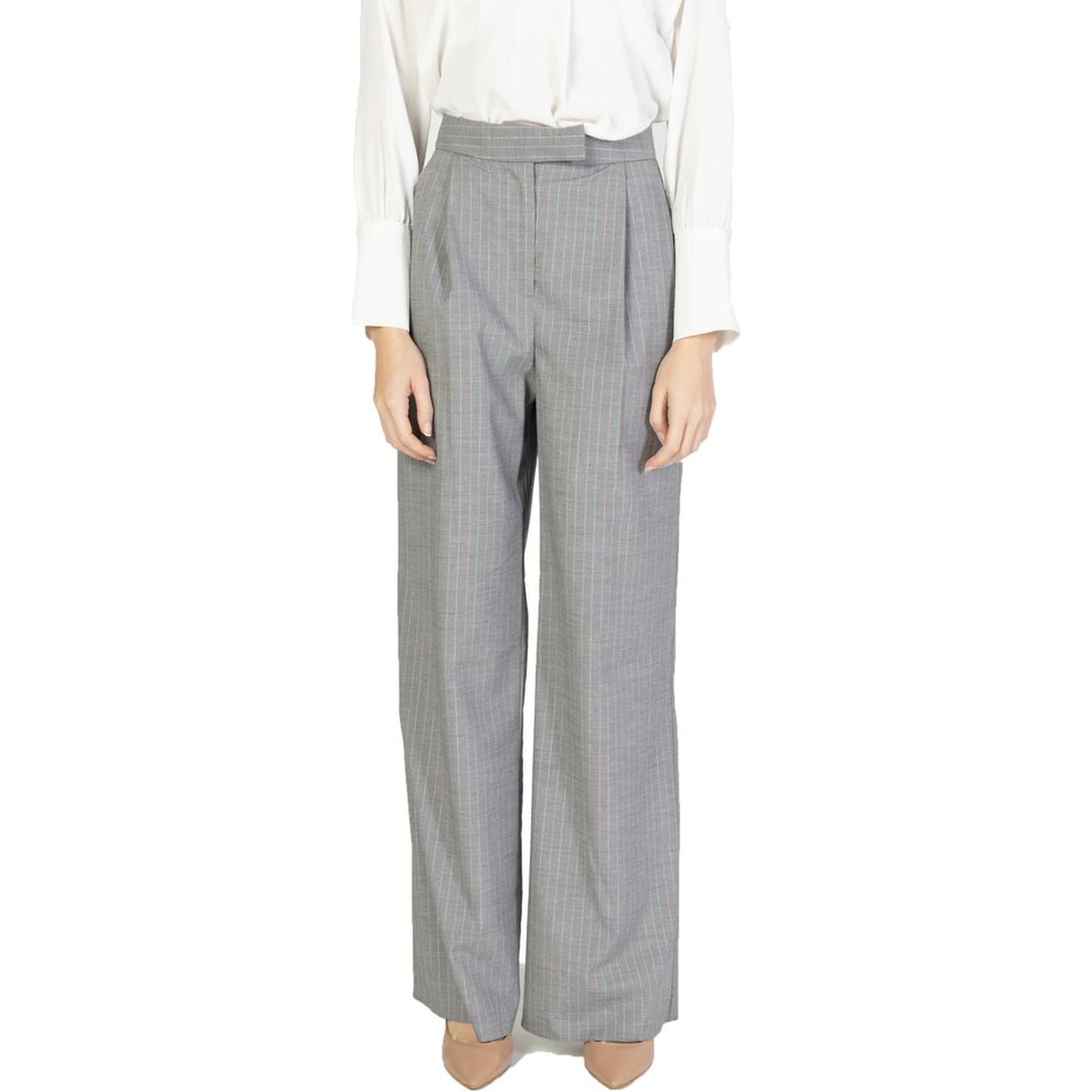 Multicolor Polyester Casual Pants