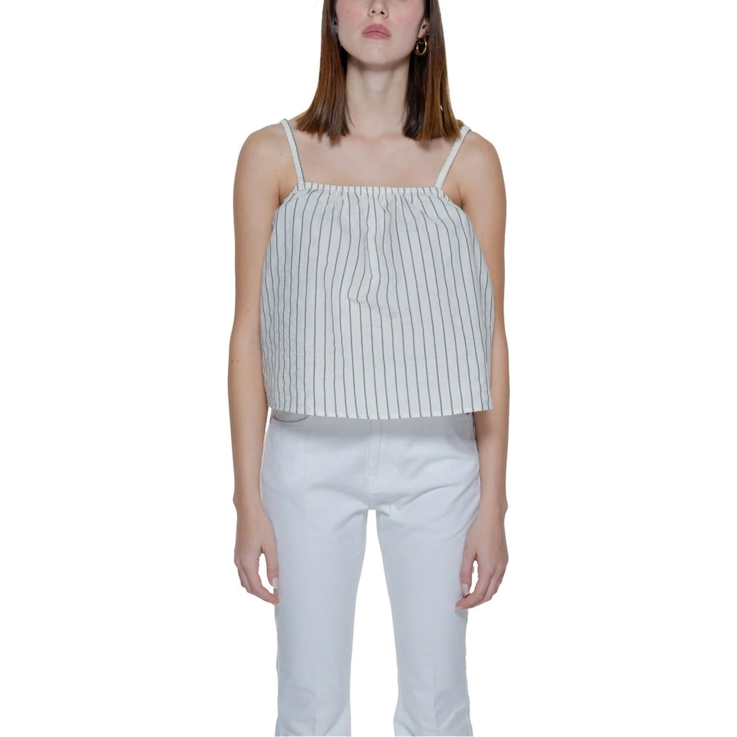 Beige Organic Cotton Tank Tops