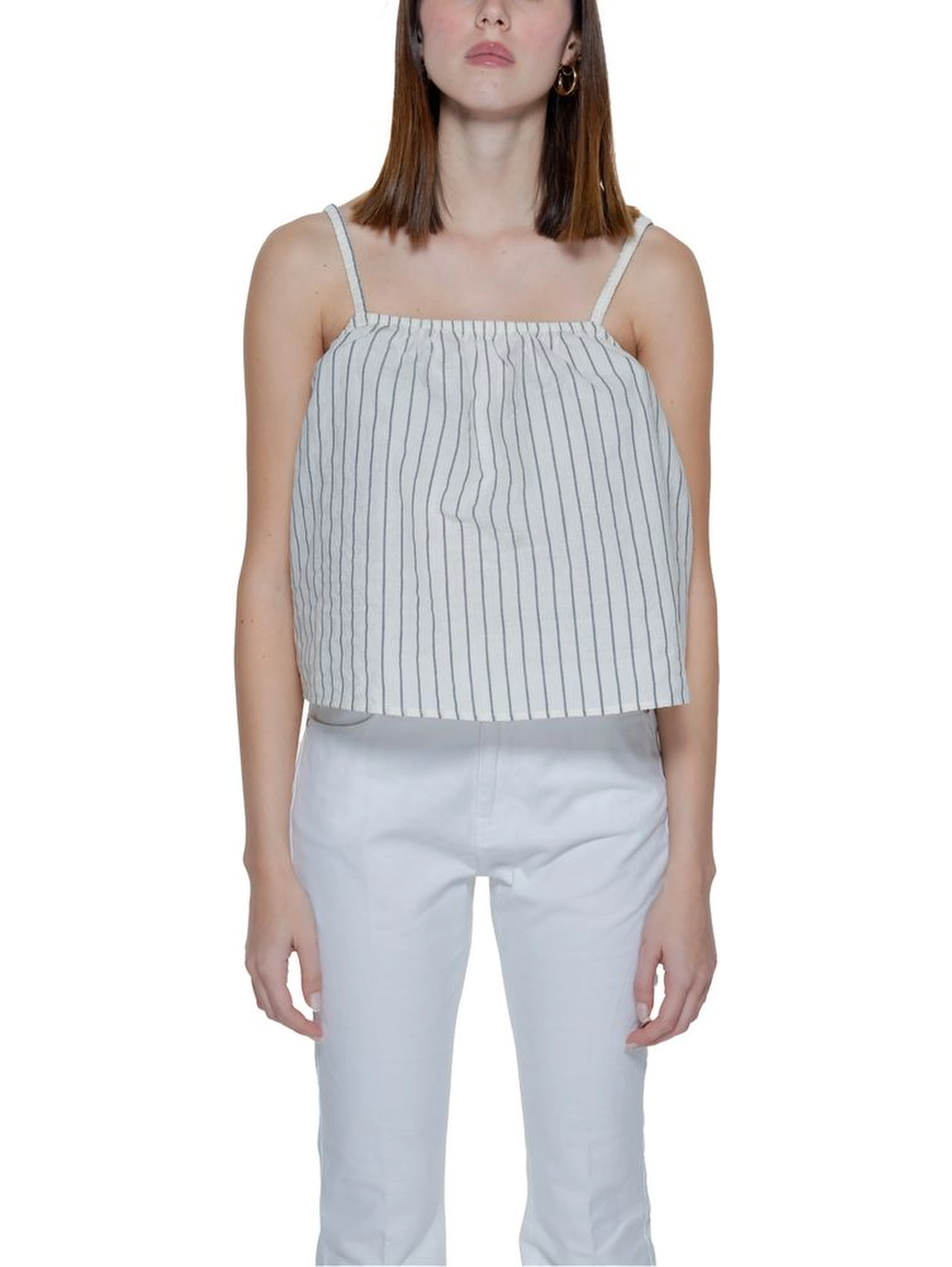 Beige Organic Cotton Tank Tops