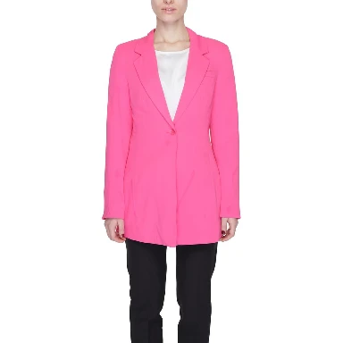 Pink Polyester Blazer