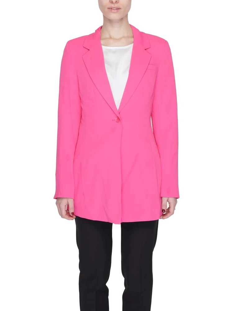 Pink Polyester Blazer