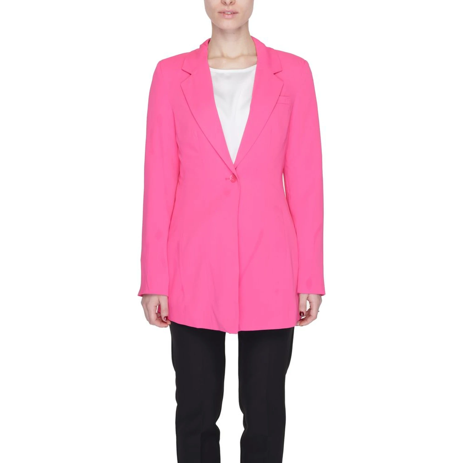 Pink Polyester Blazer