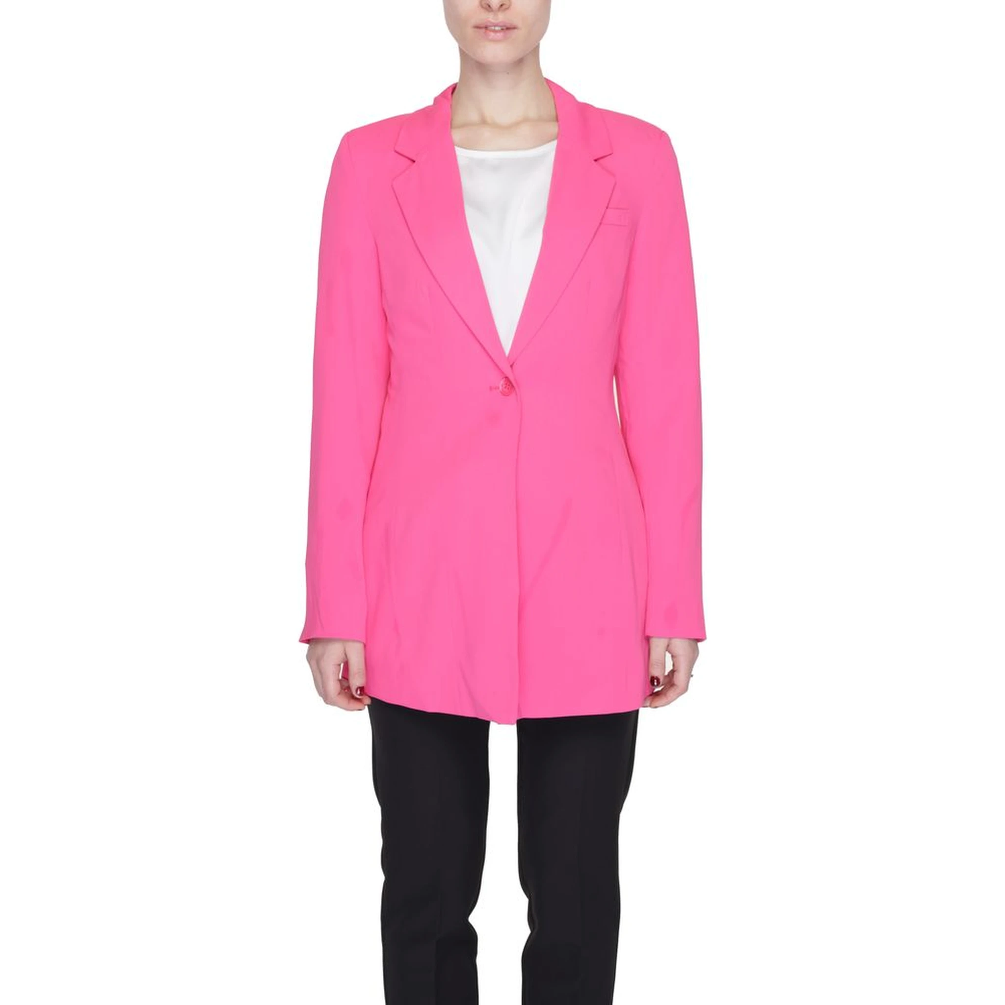 Pink Polyester Blazer