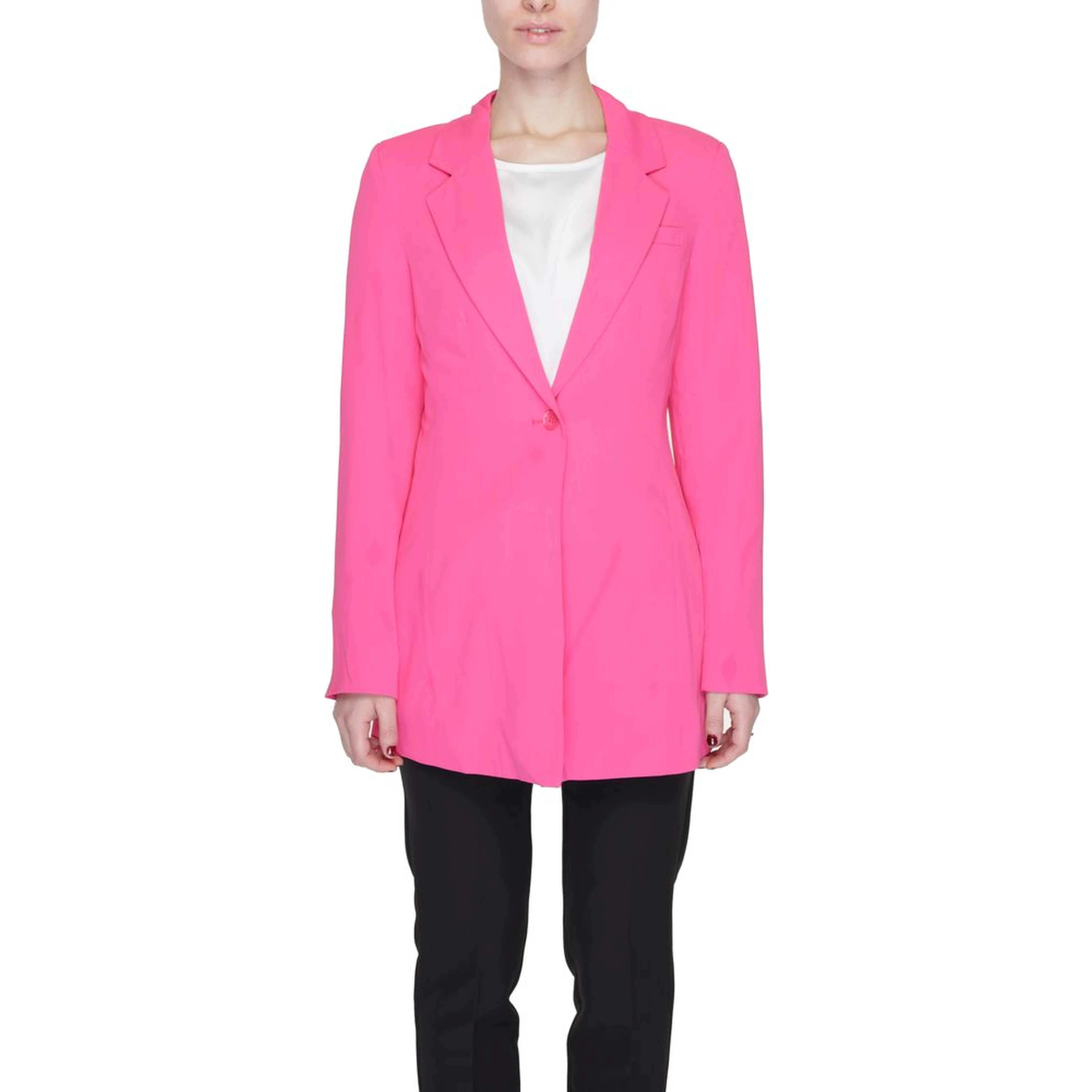 Pink Polyester Blazer