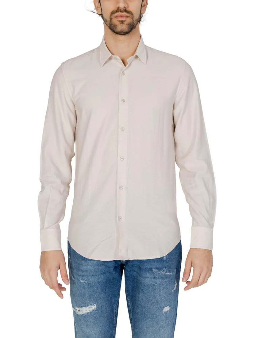 Beige Viscose Shirt