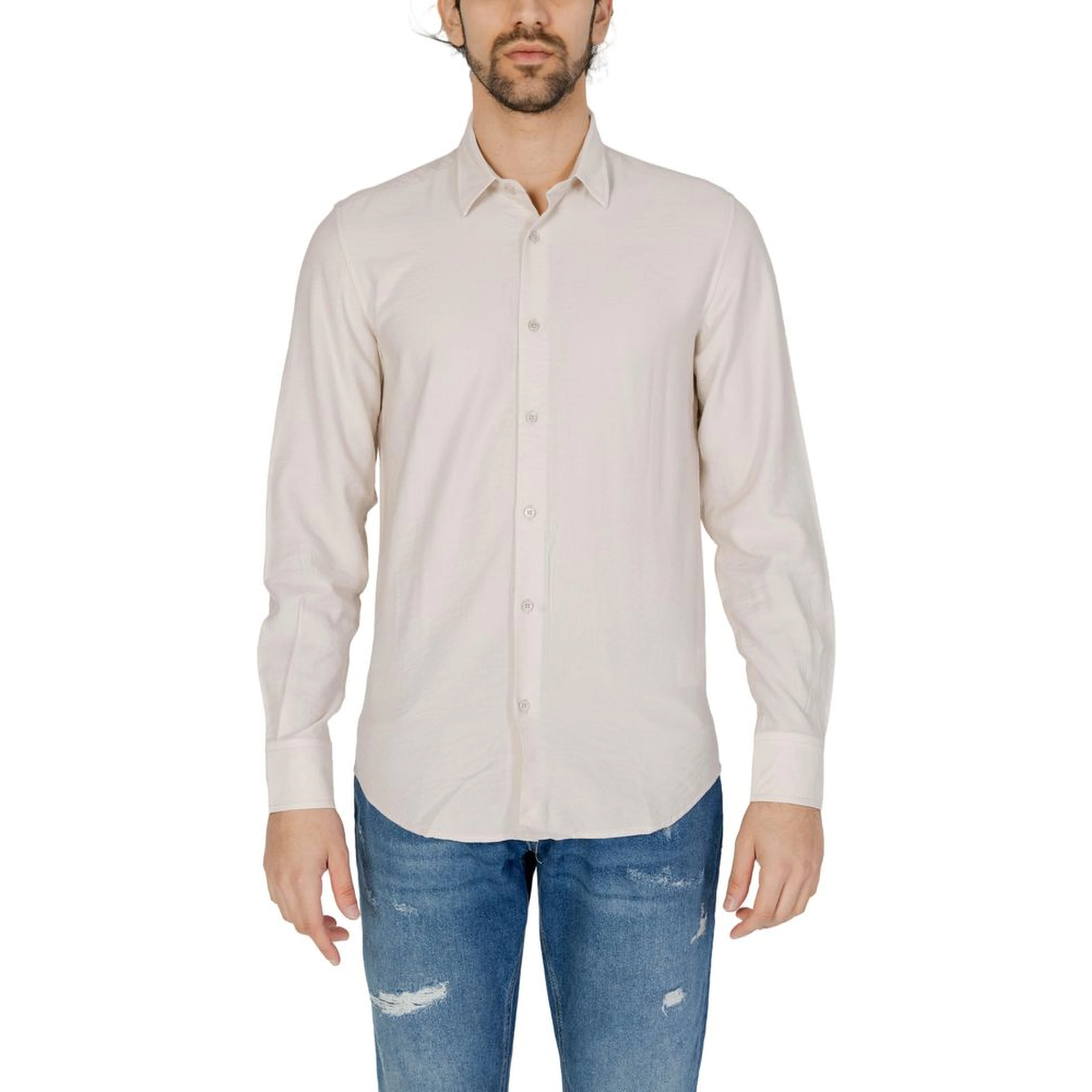 Beige Viscose Shirt