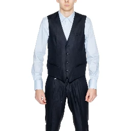 Black Linen Waistcoat