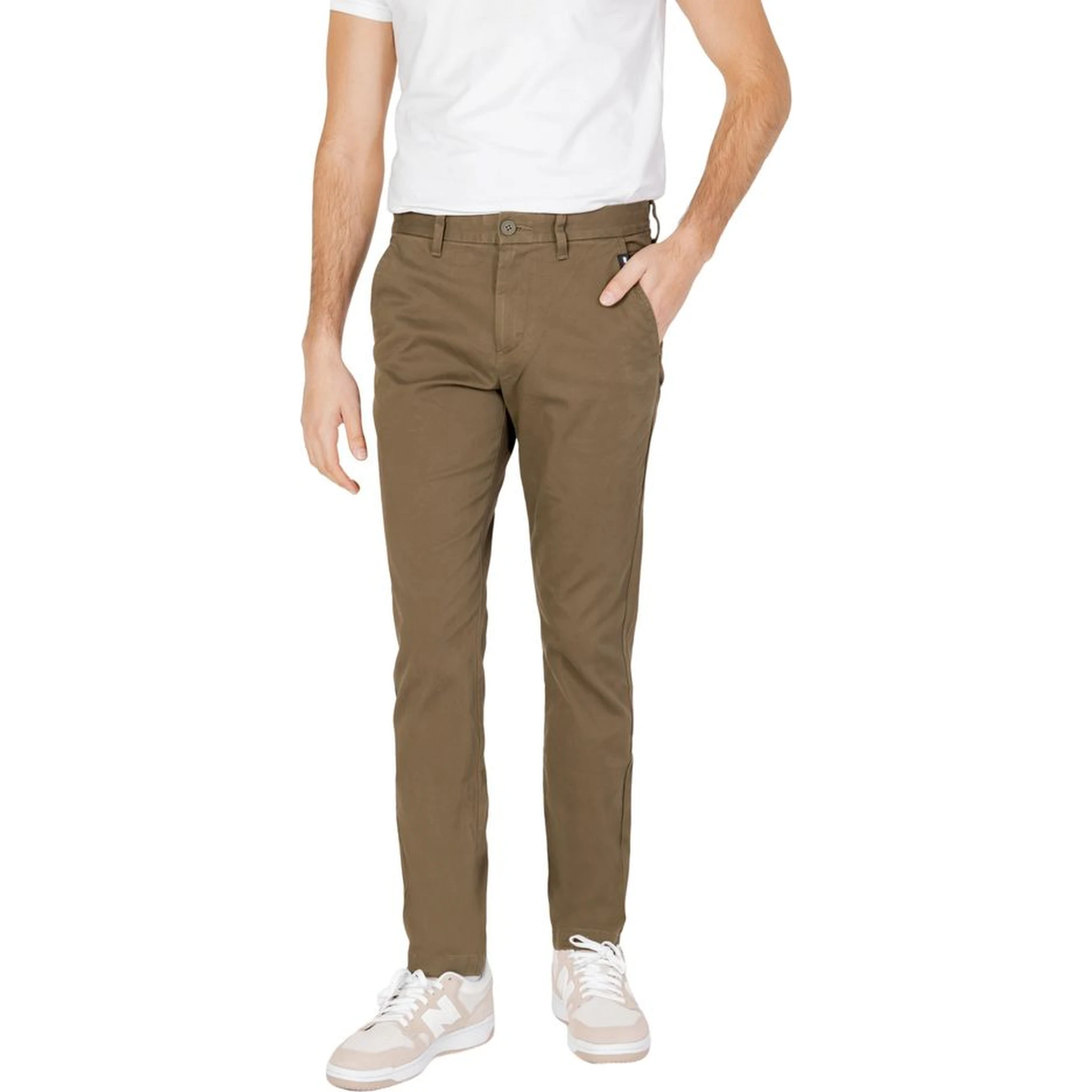 Green Organic Cotton Chino Pants