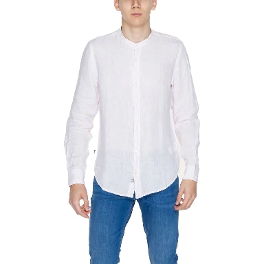 Multicolor Linen Dress Shirt