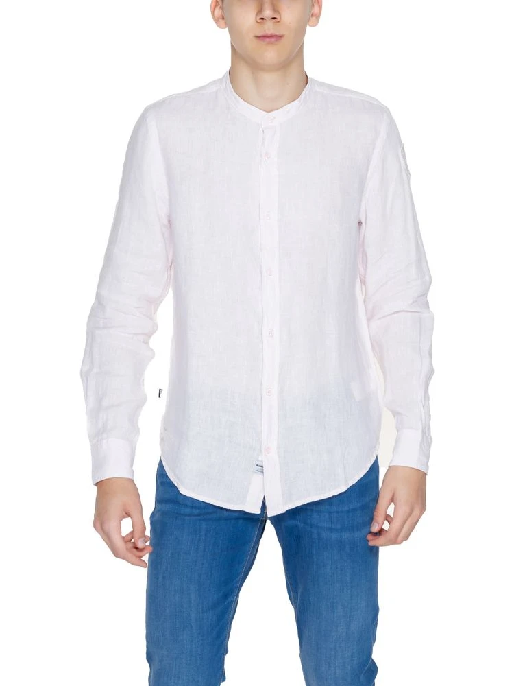 Multicolor Linen Dress Shirt