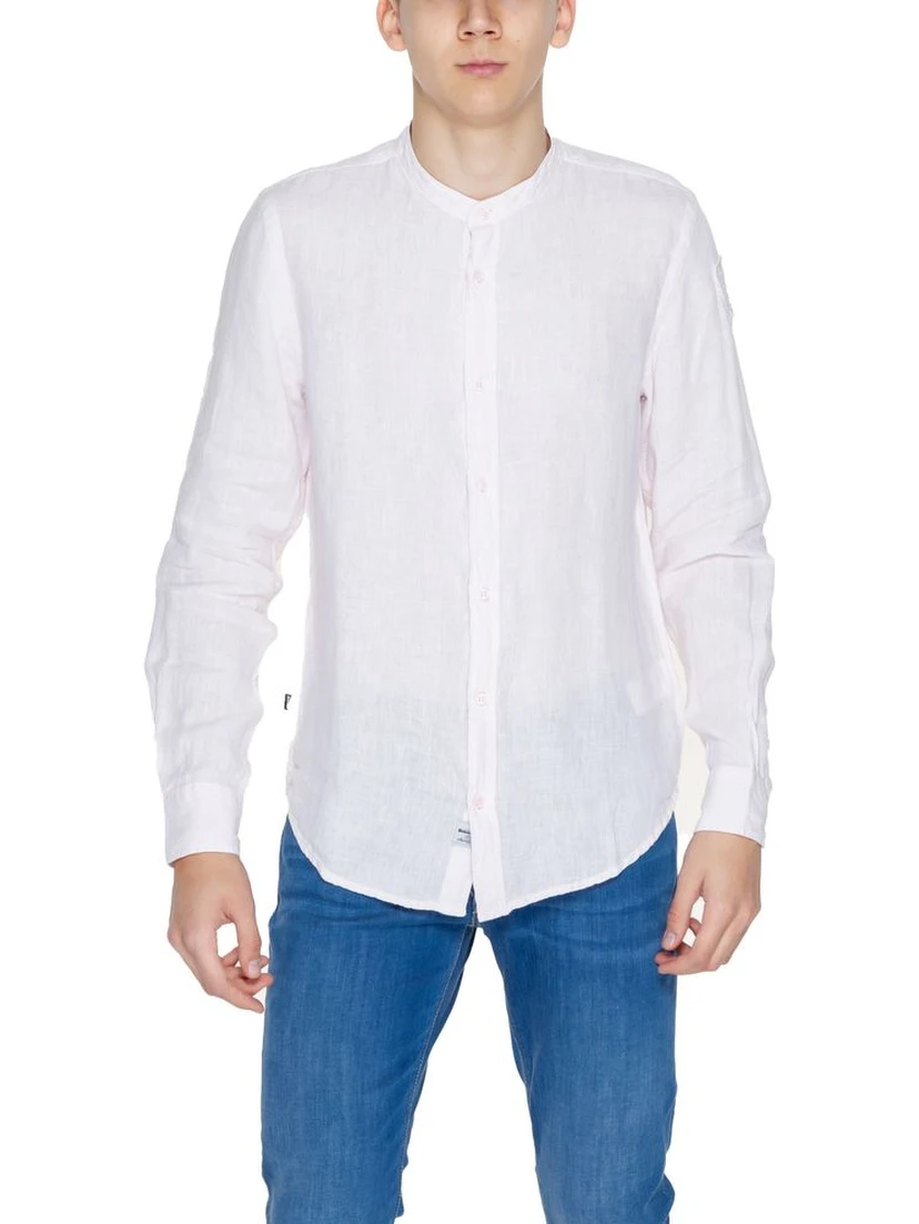 Multicolor Linen Dress Shirt