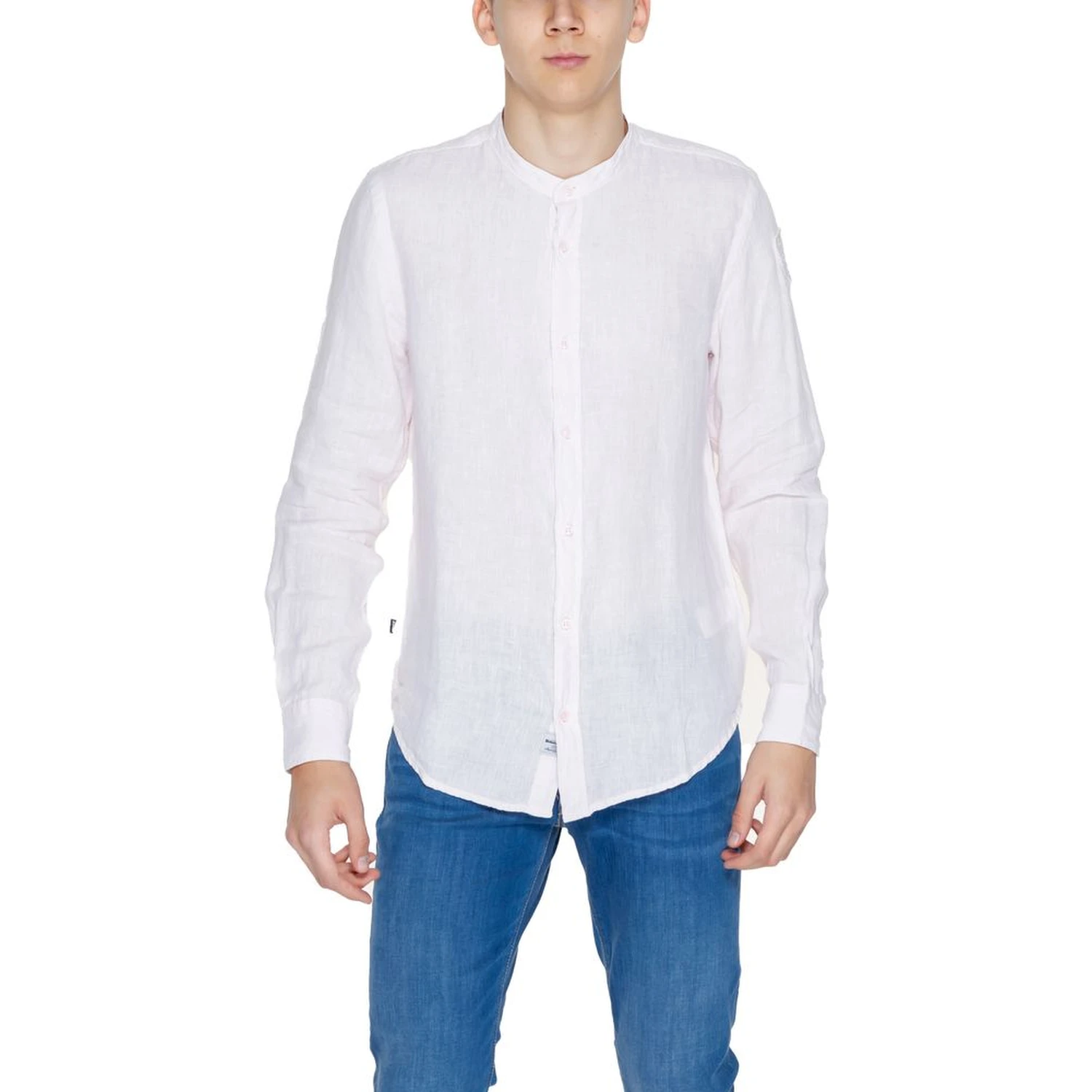 Multicolor Linen Dress Shirt