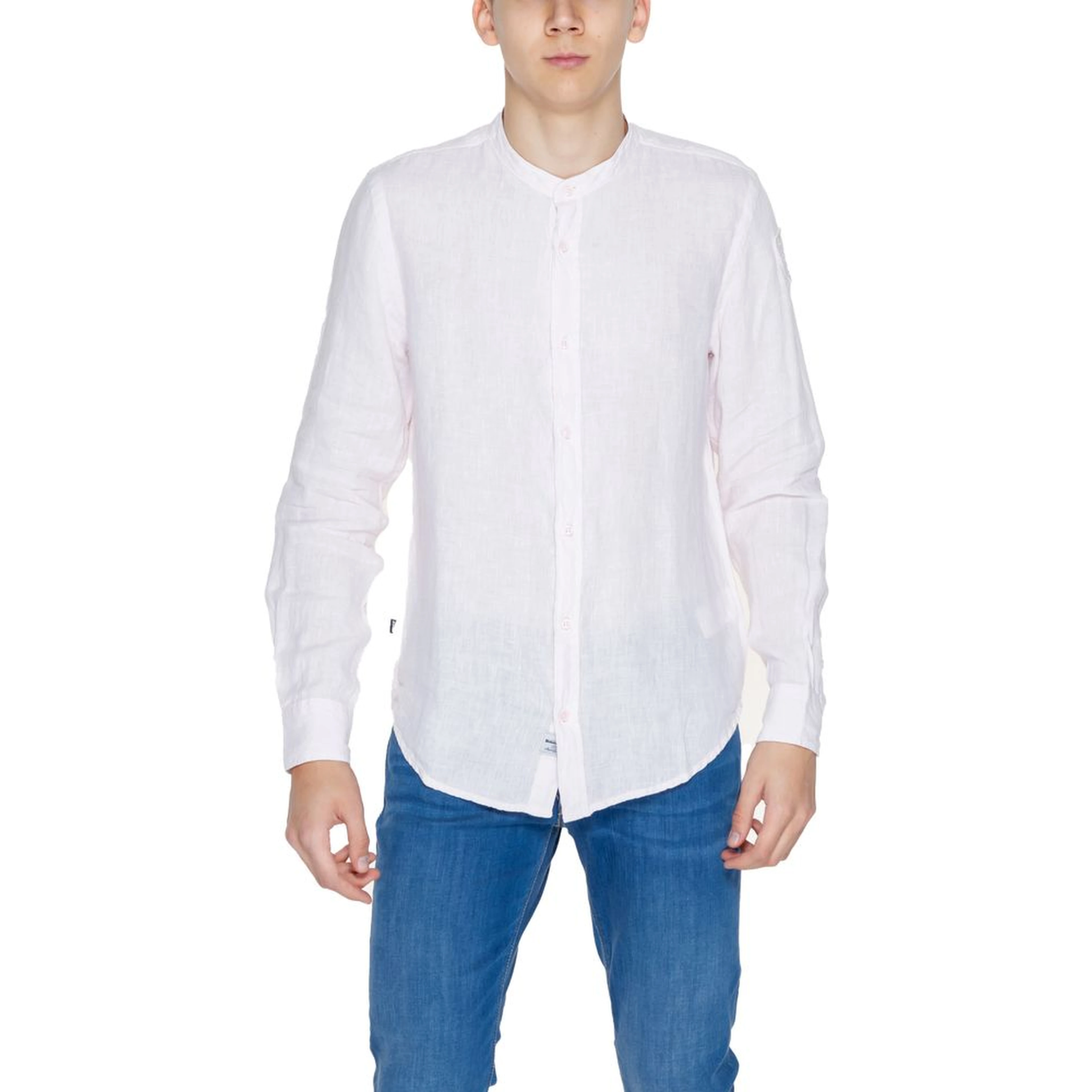Multicolor Linen Dress Shirt