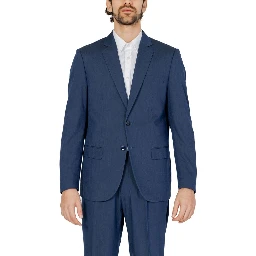 Blue Polyester Blazer