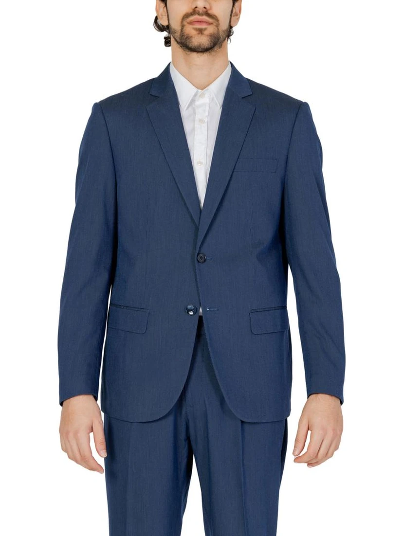 Blue Polyester Blazer
