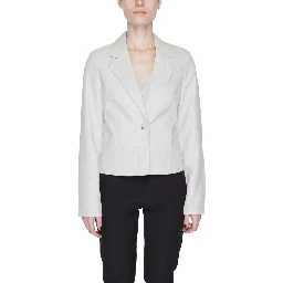 Gray Polyester Blazer