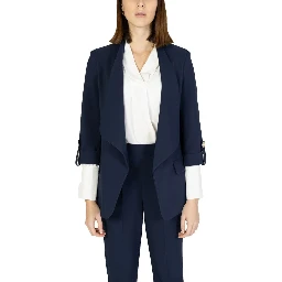 Blue Polyester Blazer
