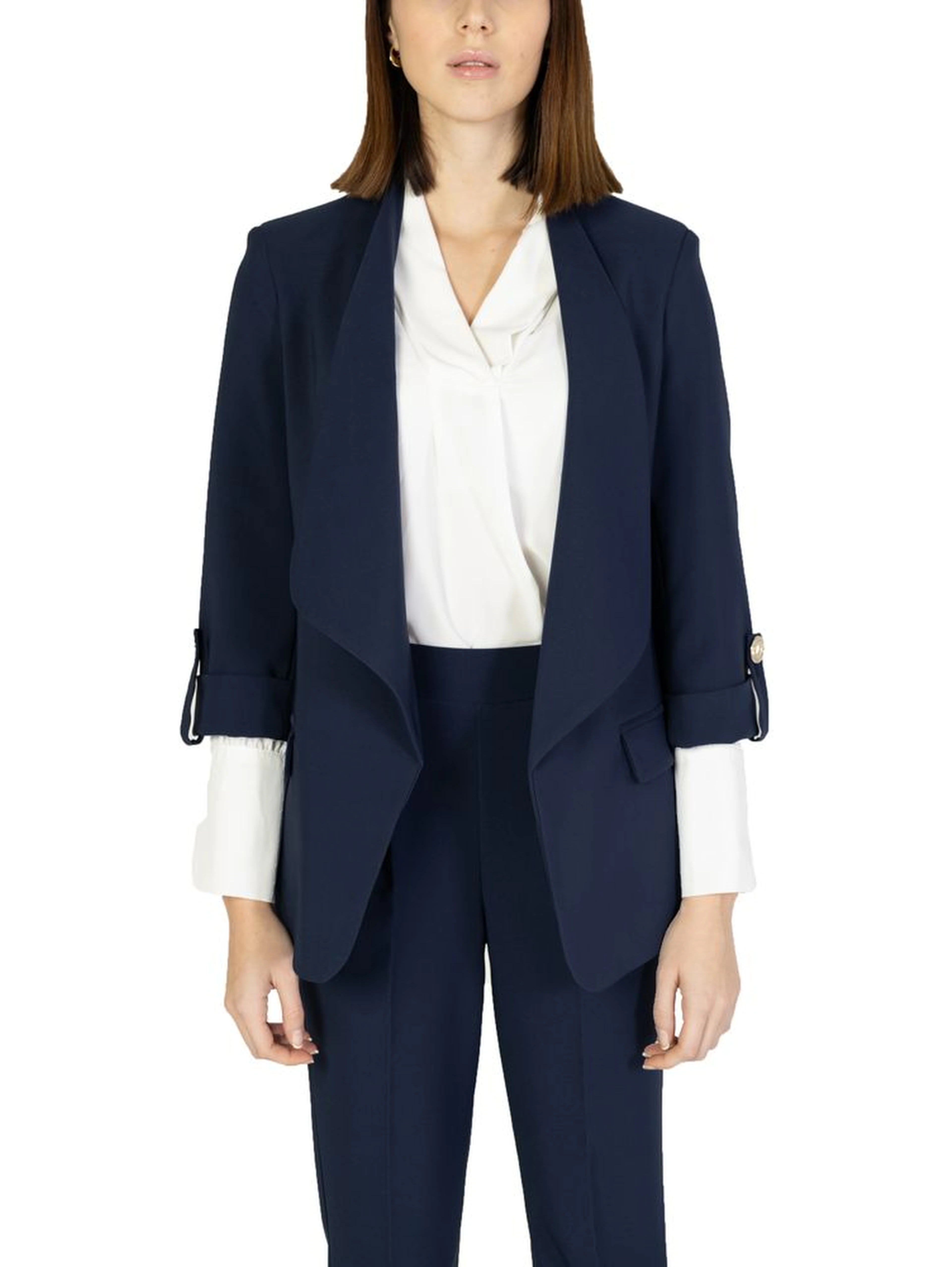 Blue Polyester Blazer