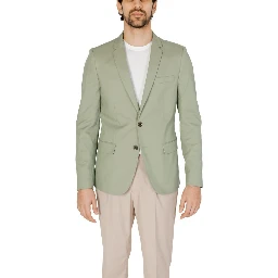Green Cotton Blazer
