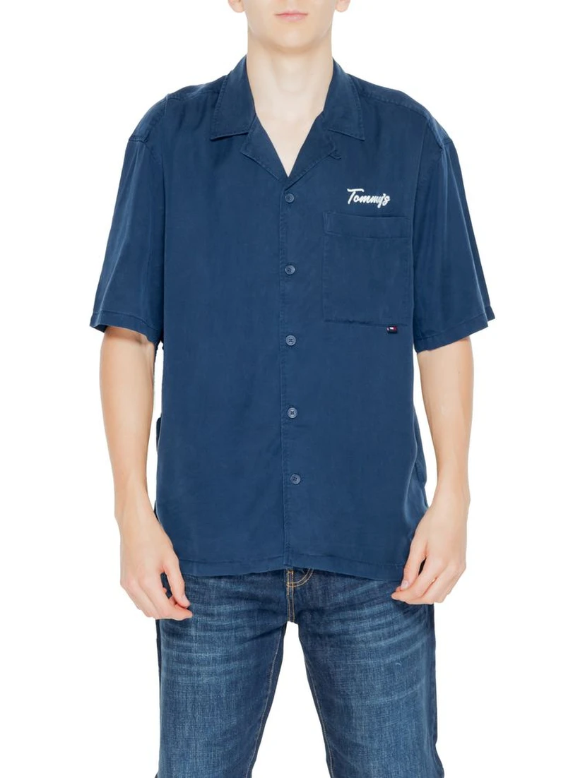 Blue Lyocell Shortsleeve Shirt
