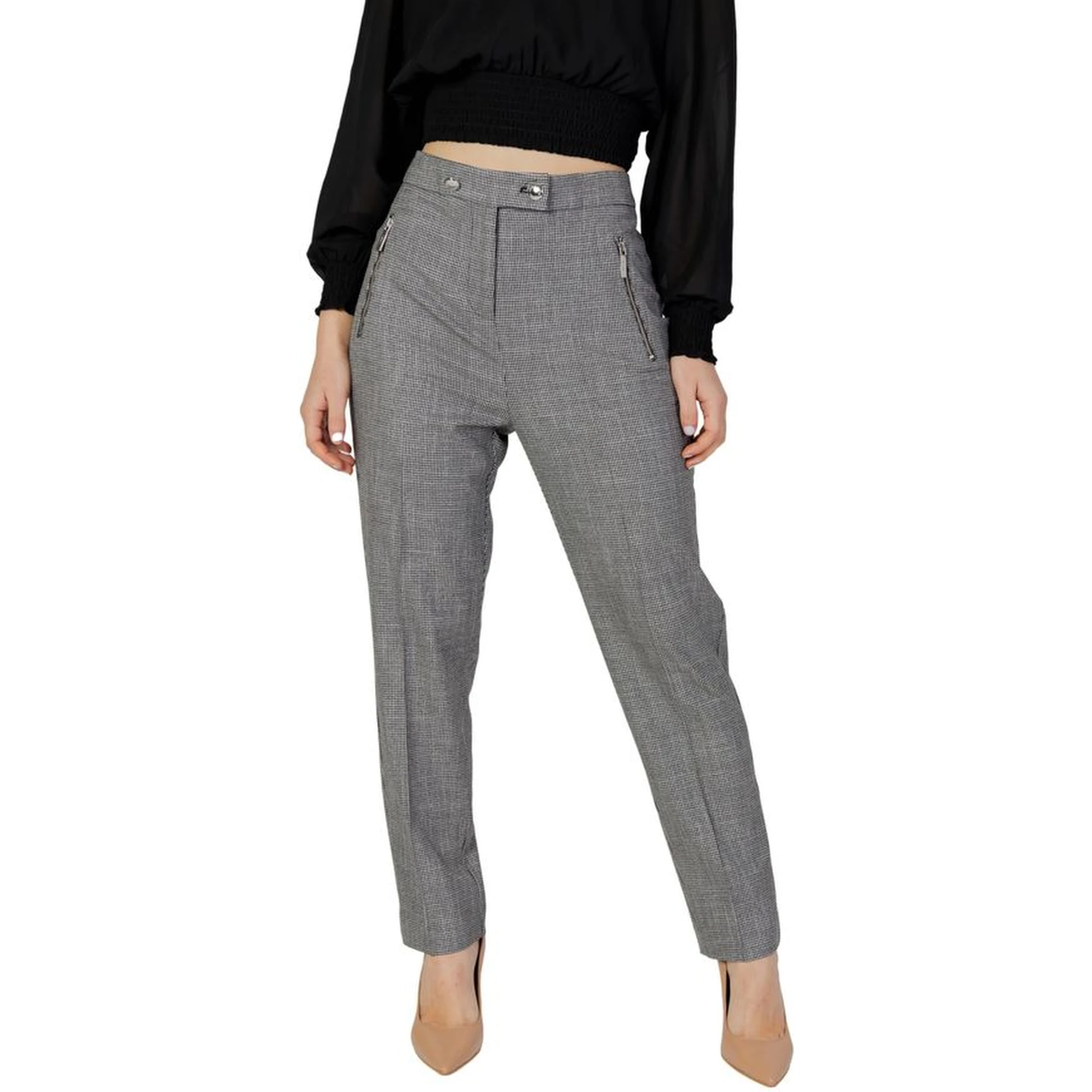 Black Polyester Pants