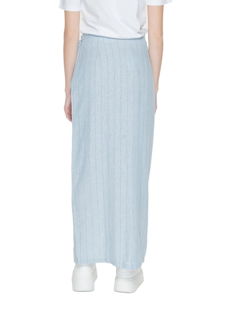 Light Blue Linen Long Skirt alternative