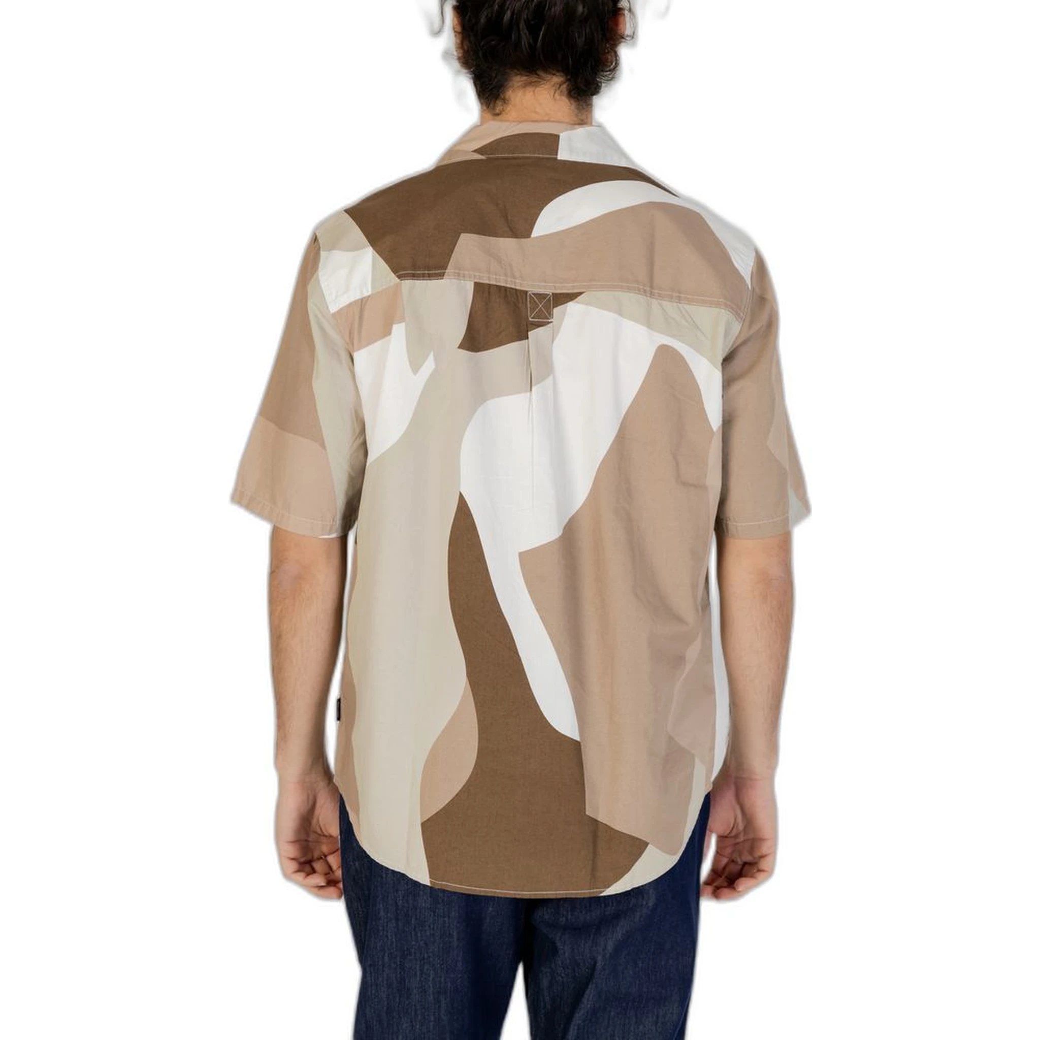 Brown Cotton Shortsleeve Shirt