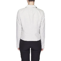 Gray Polyester Blazer