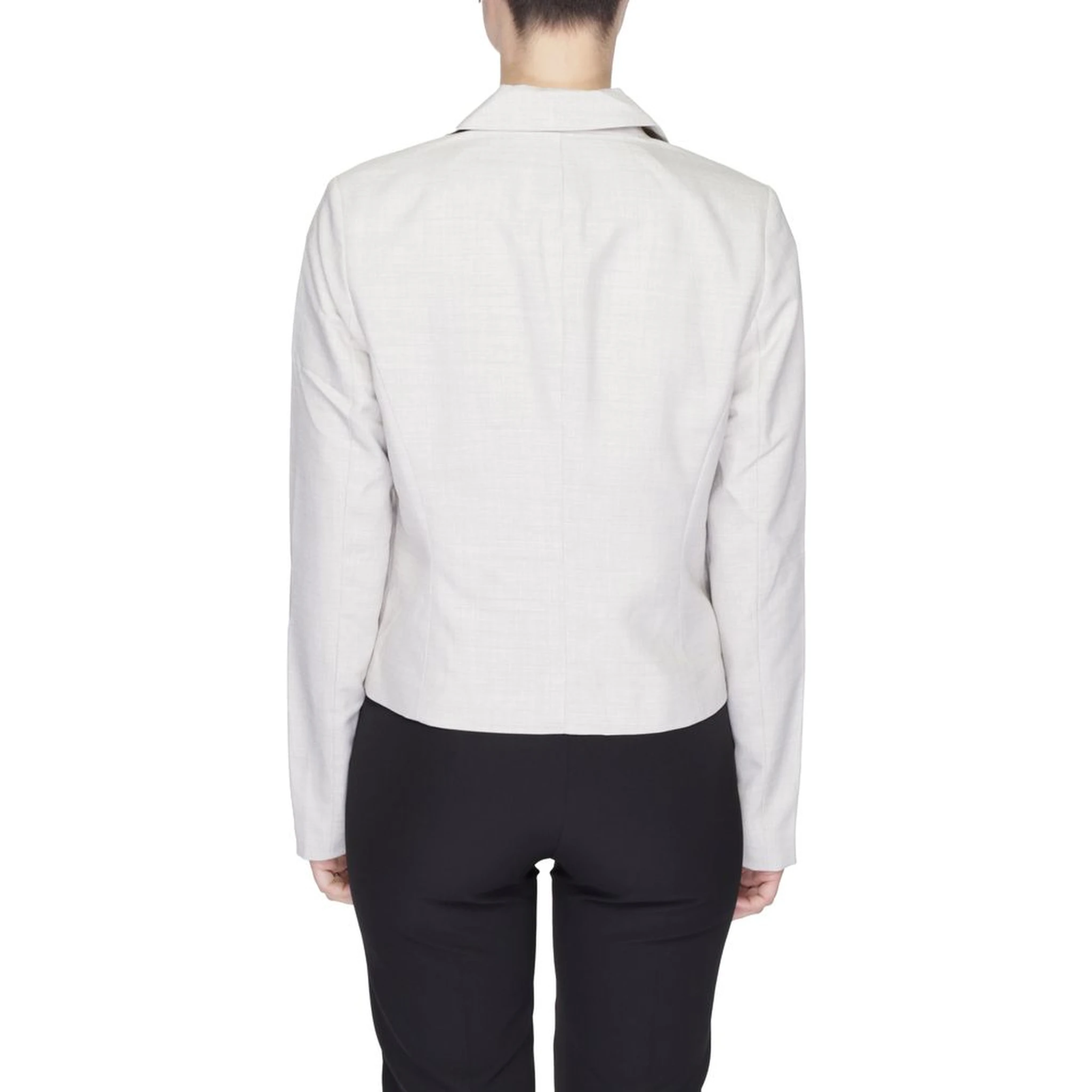 Gray Polyester Blazer