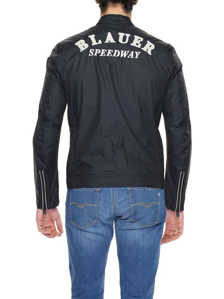 Black Polyamide Biker Jacket alternative