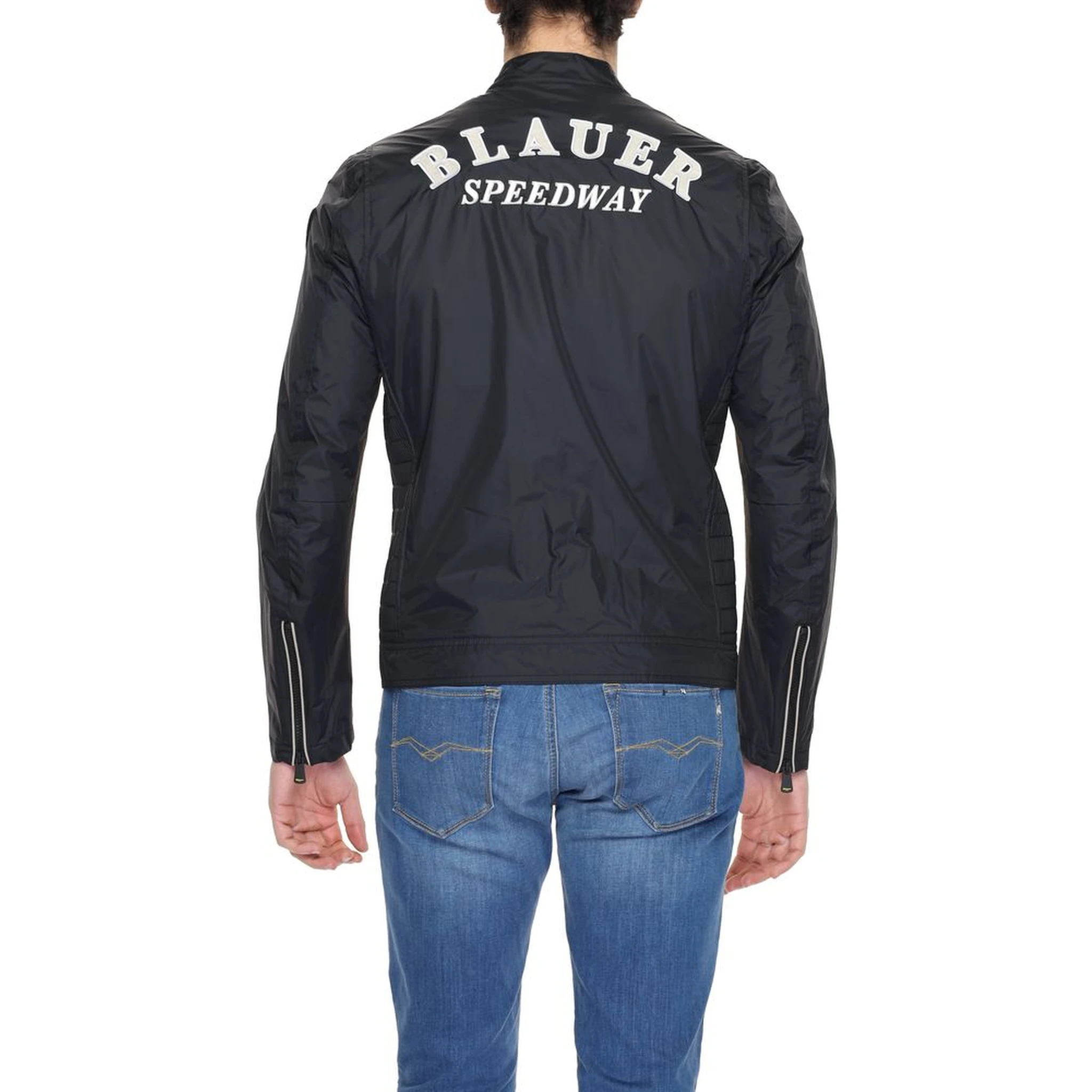 Black Polyamide Biker Jacket