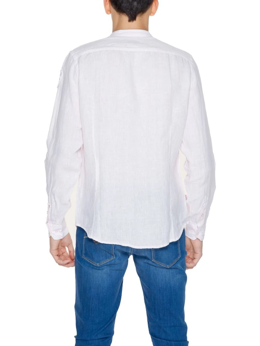 Multicolor Linen Dress Shirt