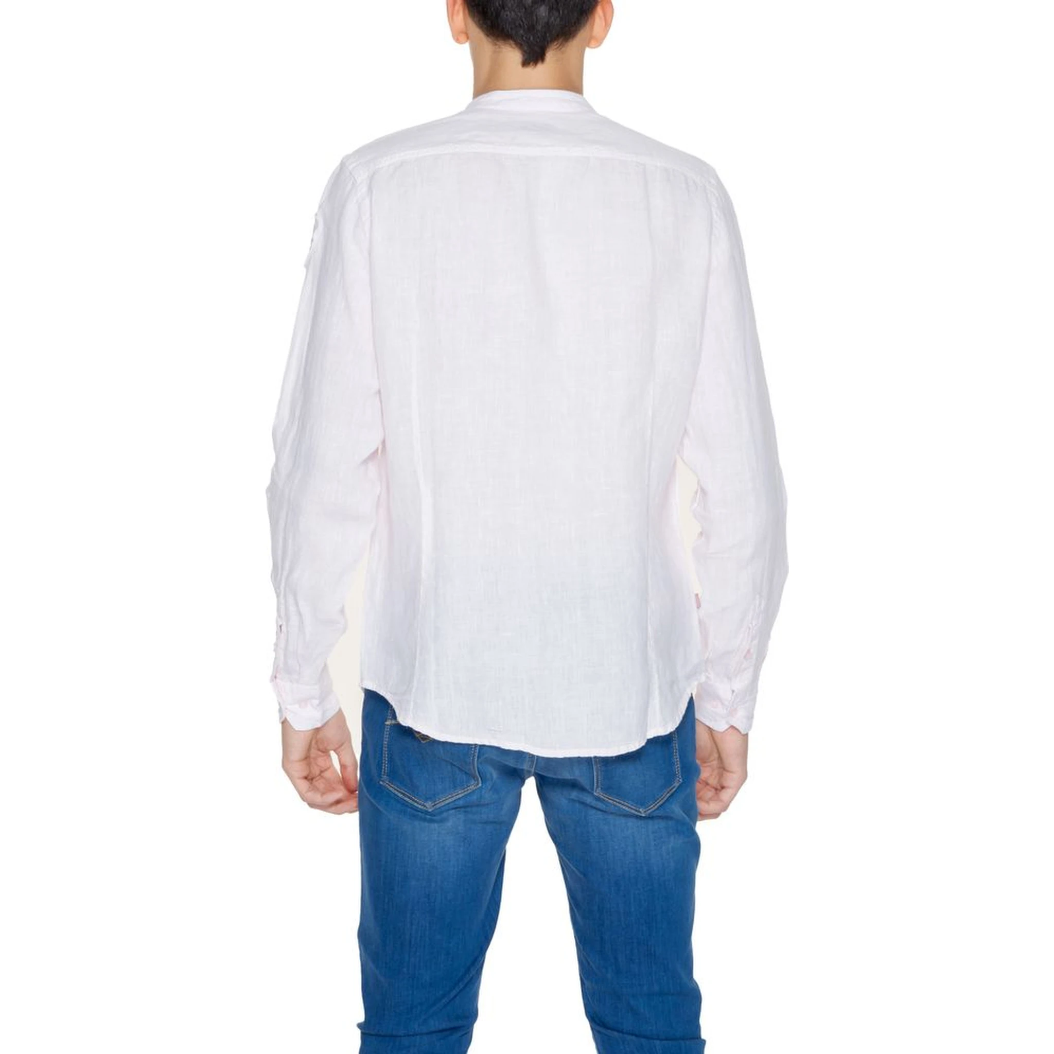 Multicolor Linen Dress Shirt