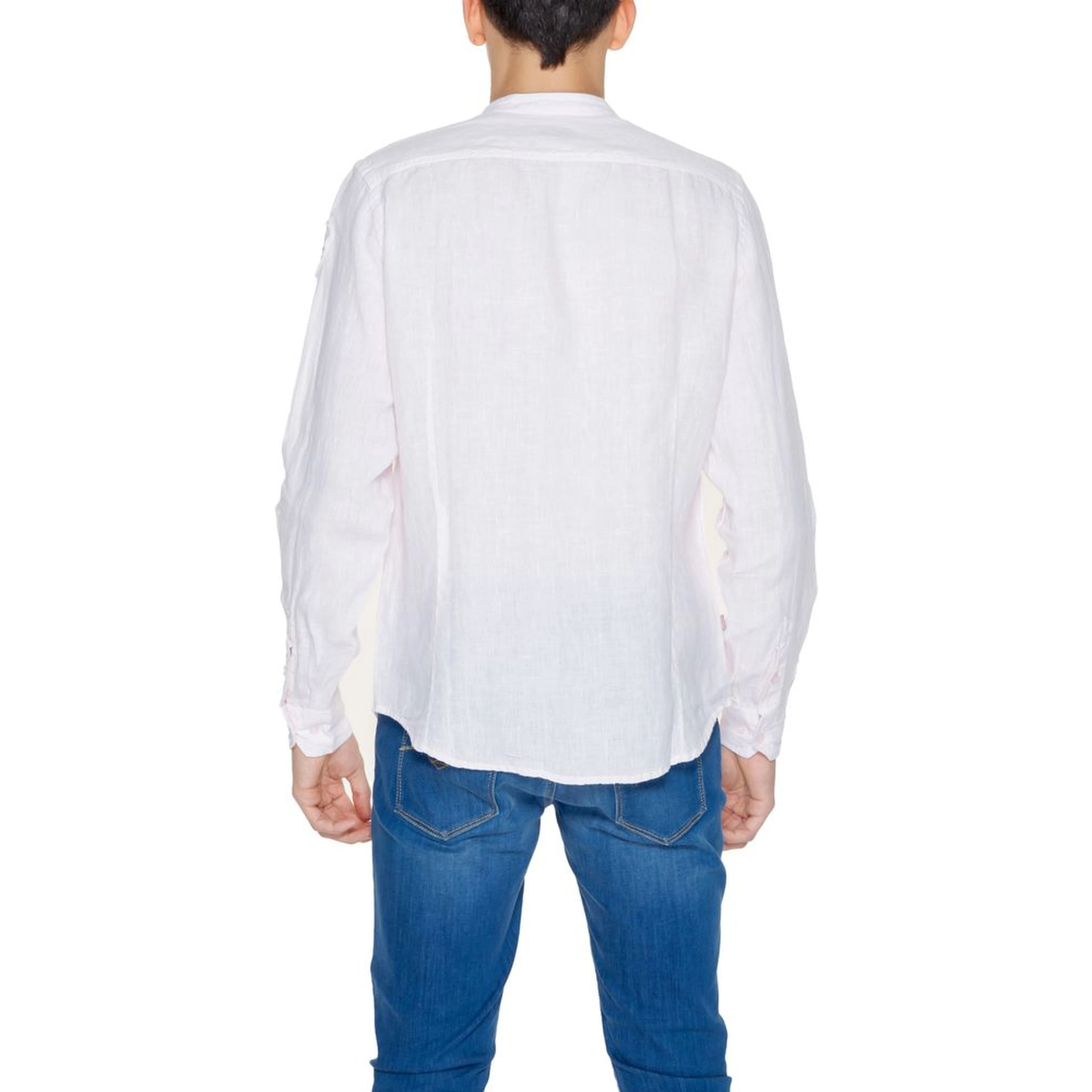Multicolor Linen Dress Shirt