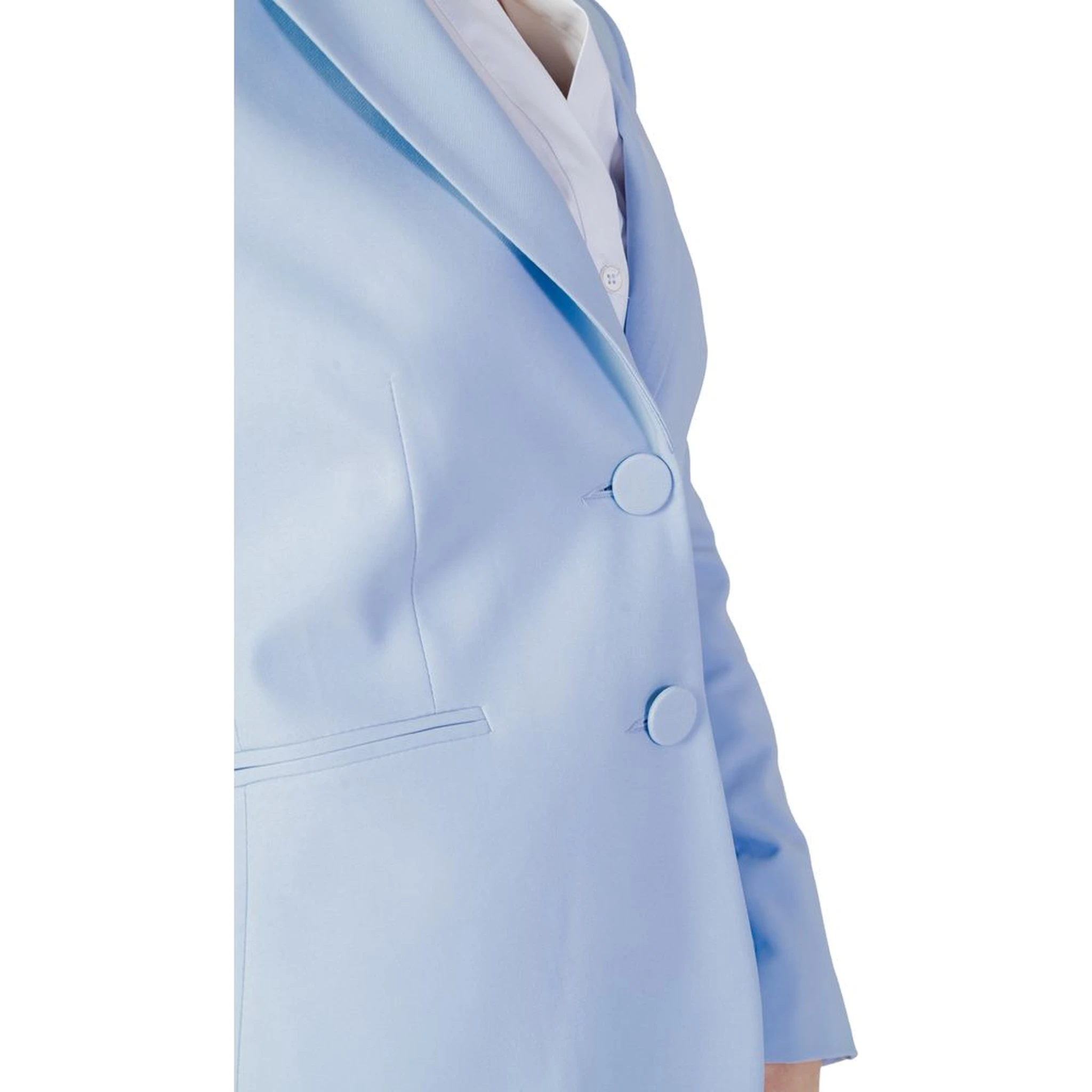 Blue Polyester Blazer