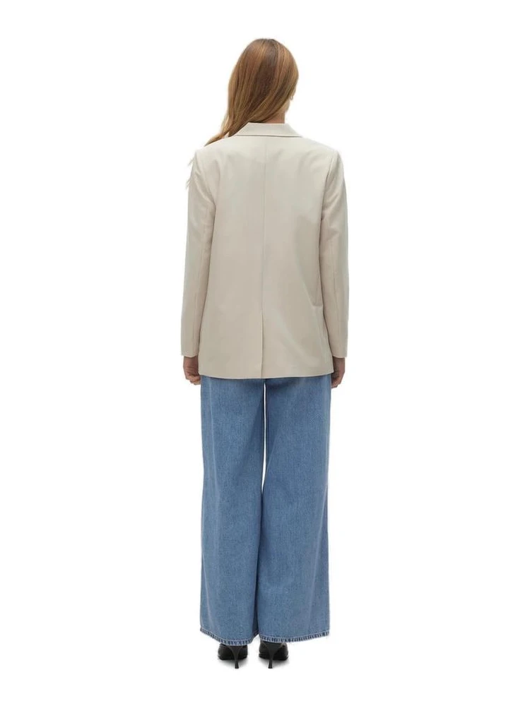 Beige Polyester Blazer alternative