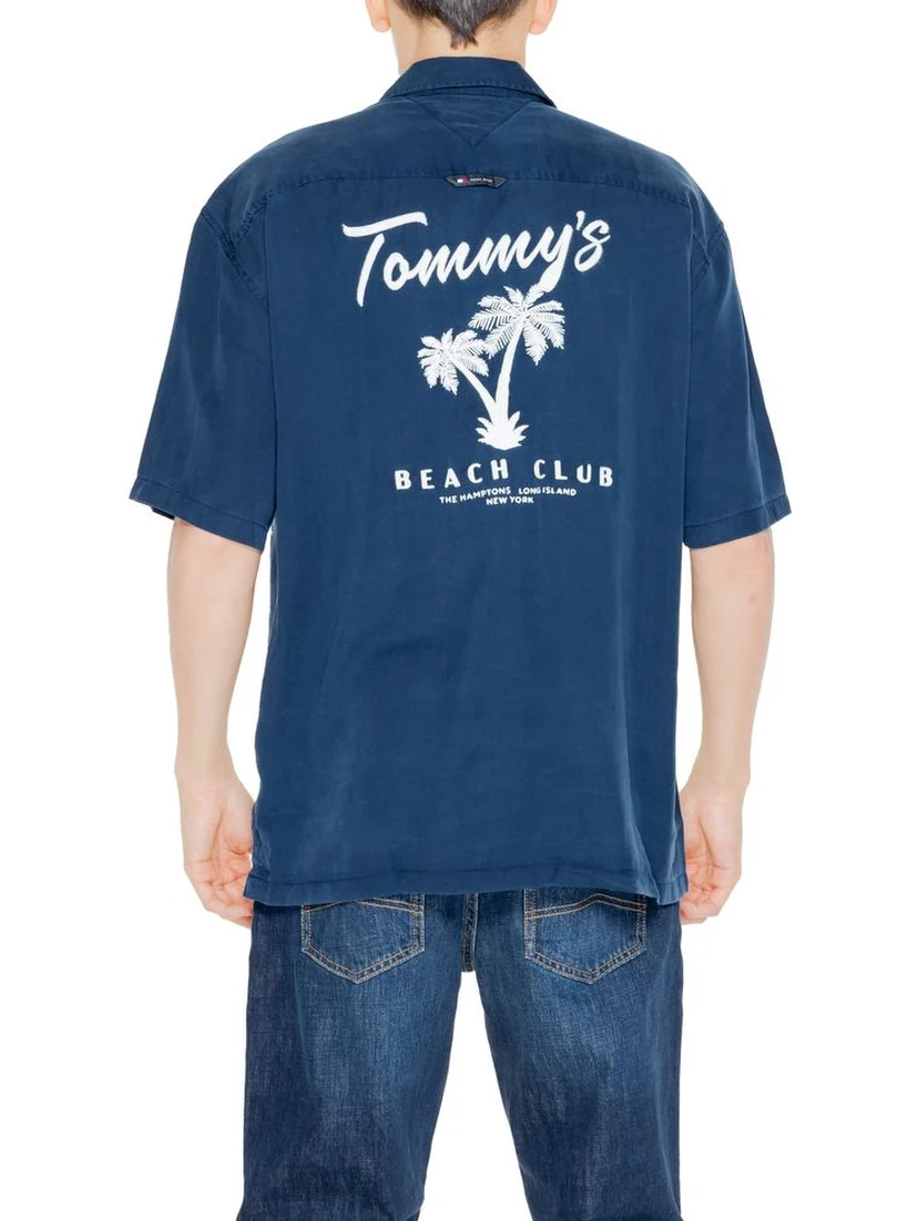 Blue Lyocell Shortsleeve Shirt